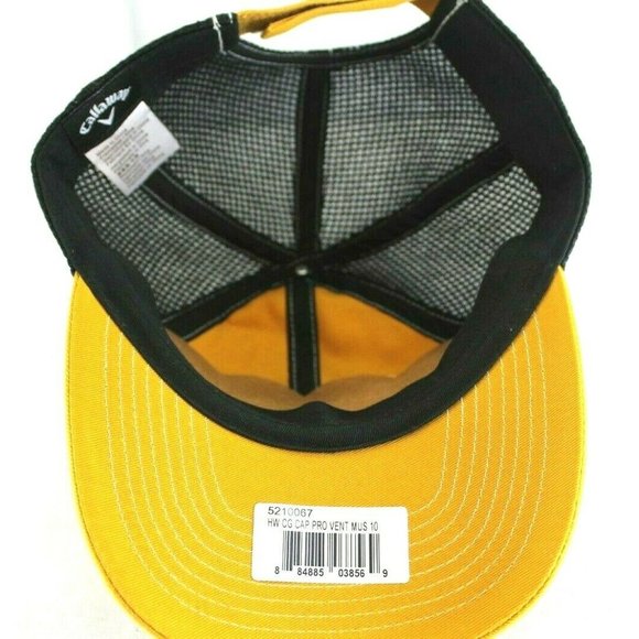Callaway Golf Gold/Black Baseball Cap Adjustable - Picture 7 of 8